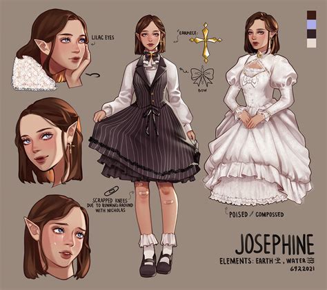 Nicholas And Josephine Character Sheet On Behance