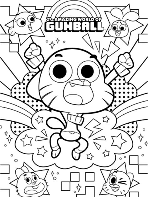 Gumball Coloring Pages Coloring Home