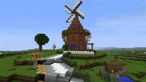 Minecraft Timelapse Windmill 16x Speed Youtube