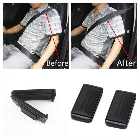 2x car seat belt adjuster car seatbelt clip stopper strap buckle comfort tension ebay