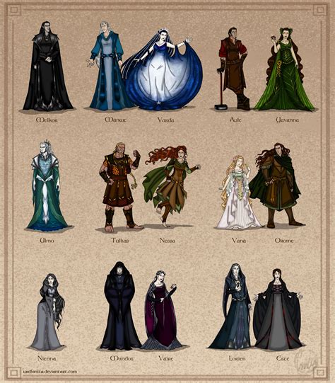 The Silmarillion The Valar Couples Version By Wolfanita Deviantart Com On Deviantart The