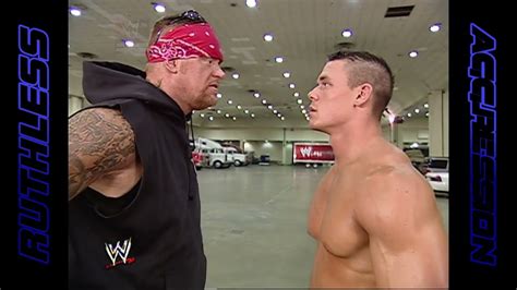 Undertaker Discusses With John Cena Smackdown 2002 Youtube