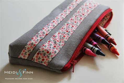 Heidiandfinn Modern Wears For Kids Pencil Case Tutorial And Free Pattern