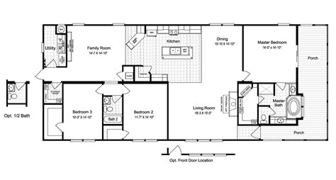 View The La Sierra Floor Plan For A 2077 Sq Ft Palm Harbor Manufactured