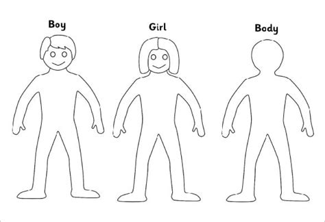 24 Body Outline Templates Pdf Doc