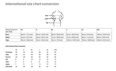 International Size Conversion Chart Download Printable Pdf Templateroller