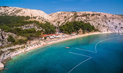 Beach Pool Bunculuka Naturist Camping Resort By Valamar Baska Croatia