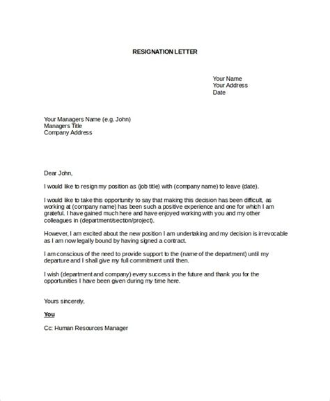 There are plenty of reasons and factors an employee has to opt for a resignation. Best Resignation Letter Template Is Best Resignation ...