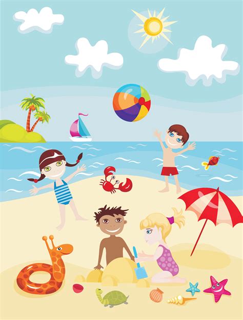 Baru 26 Kids Beach Cartoon