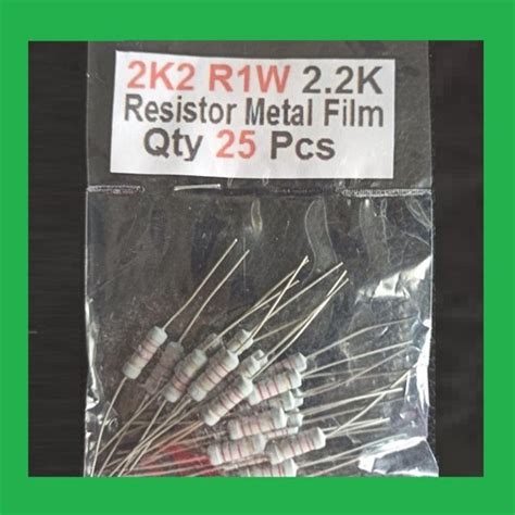 Jual Qty 25 Pcs 2k2 R1w 22k Resistor Metal Film Di Lapak Murata Online