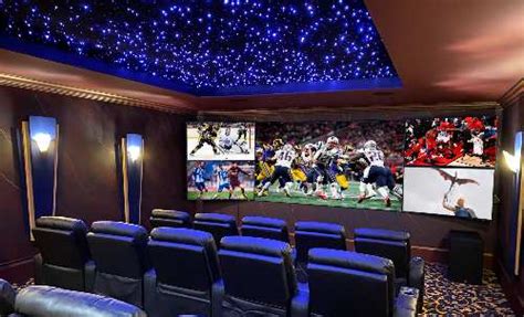 Stunning 5 Screen Home Theater Designed For Sports Batman Fanatic Cepro