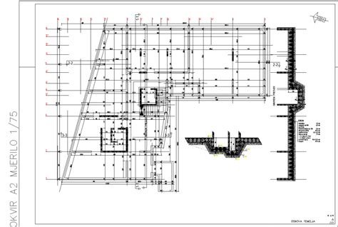 Building Foundation Drawing In Dwg File Cadbull