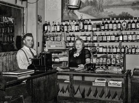 October 1938. North Platte, Nebraska. "Manager of the Alamo bar, and
