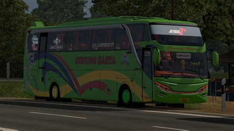 1.36 dengan bus mod indonesia skin/livery gunung harta uhd. gunung harta SHD || ets2 bus mod indonesia - YouTube