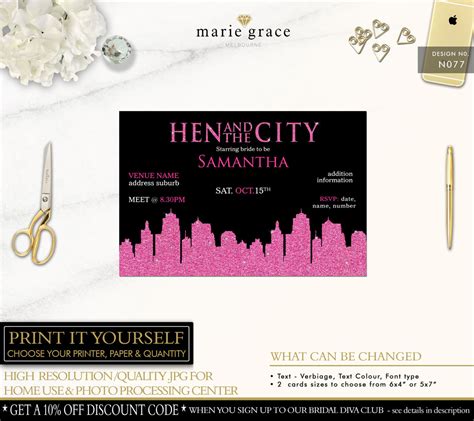 Sex And The City Invitations Girls Night Out Invitation