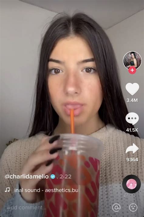 Dunkin' launches 'the charli' drink with charli d'amelio on august 31, 2020 in woodland hills, calif. The Charli D'Amelio Dunkin Iced Coffee Flavor | Snap Font