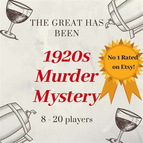1920s Murder Mystery Game The Great Has Been Payhip