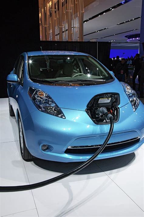 Nissan Leaf Electric Car Photograph By Jim West Pixels