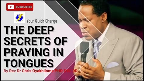 The Secrets Of Praying In Tongues Pastor Chris Oyakhilome Youtube