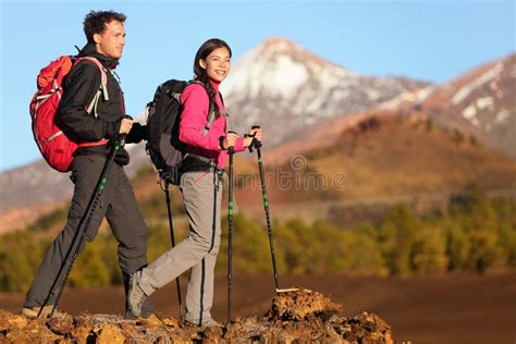 Active Healthy Woman Hiking Stock Image Image Of Ecotourism Life