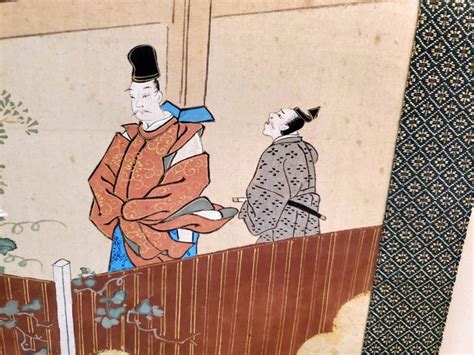 Two Antique Japanese Hanging Scroll Paintings For Sale At 1stdibs