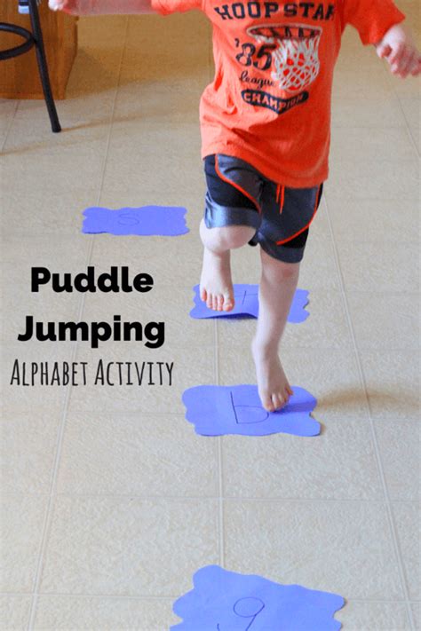 Puddle Jumping Alphabet Activity Alphabet Activities Preschool