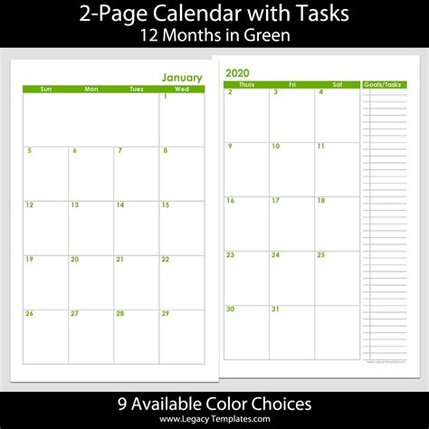 Add them to your gallery wall and enjoy! Catch Printable Calendar 2020 December 5.5 X 8.5 ...