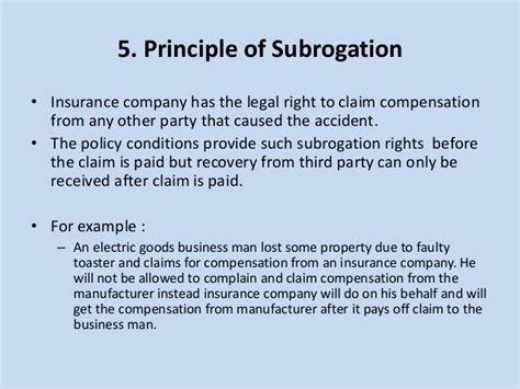 Your insurance company will then step in and handle the subrogation claim on your behalf. Insurance sector in india