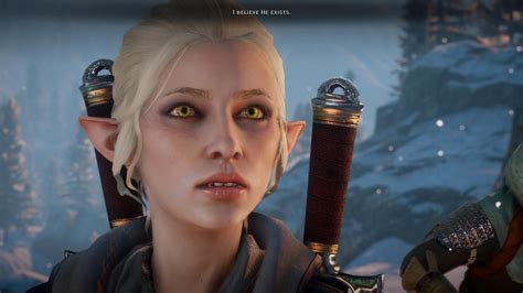 Cute And Pretty Female Dalish Elf Rogue At Dragon Age Inquisition