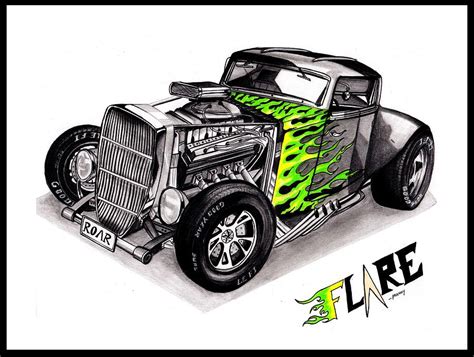 Hot Rod Drawing At PaintingValley Com Explore Collection Of Hot Rod Drawing