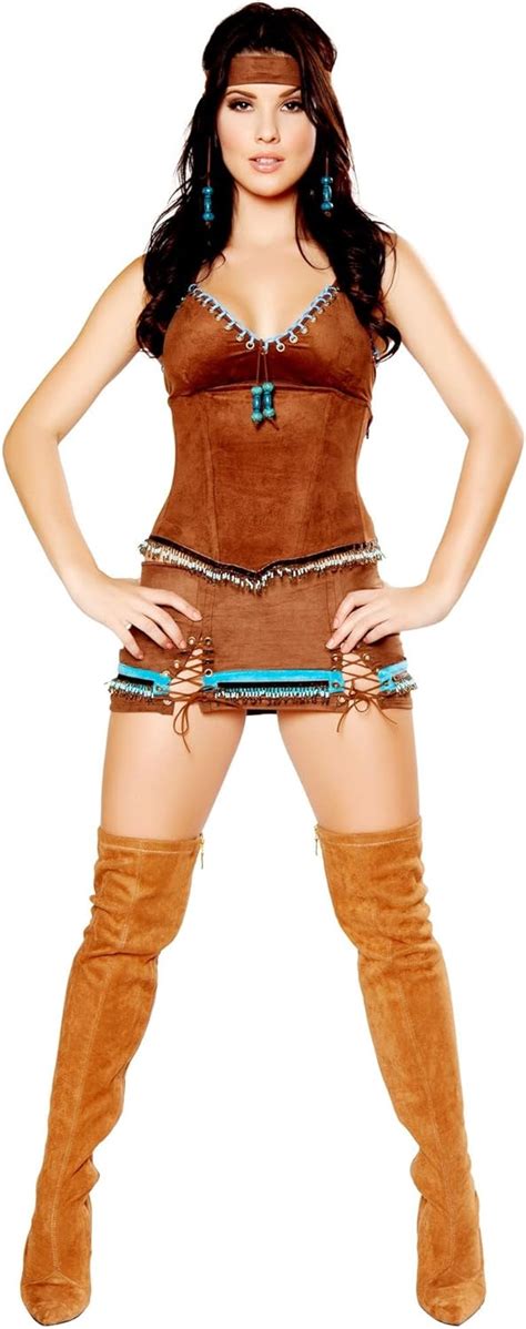 Women S Sexy Native American Indian Deluxe Costume Uk Clothing