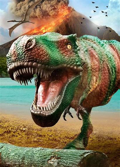 Dinosaurus Volcano 3d Poster Dino Dinosaurs Posters