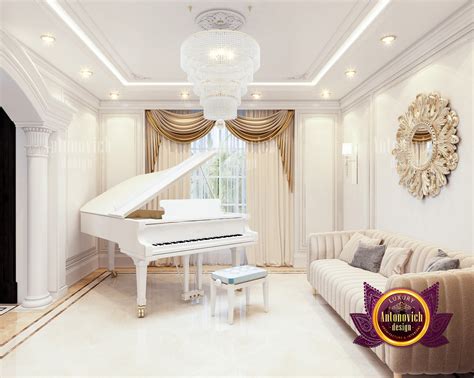 gorgeous piano room  clean royal interior