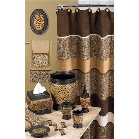 Spice up your cold bathroom walls with this unique and hip leopard print bath decor. Leopard print bathroom accessories | Future Home for Me ...