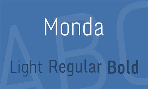 Monda Font Free Download Graphic Design Fonts