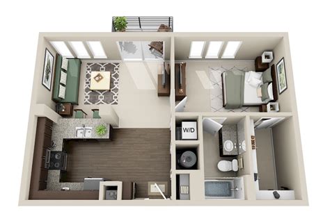 100 Small Studio Apartment Layout Design Ideas Denah Rumah Dekorasi