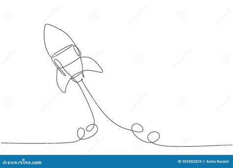 Rocket Space Ship Take Off Start Up Concept Symbol Space Roket Ship