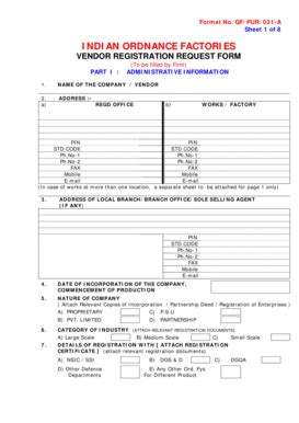 Guideline for vendor registration and vendor eligibility. Request For Vendor Registration - 13 Free Vendor Templates ...