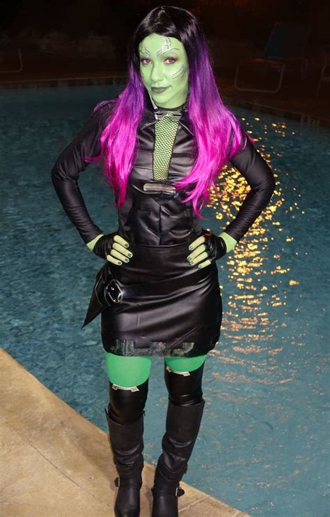 Gamora Guardians Of The Galaxy Cosplay Costume Outfit From The End