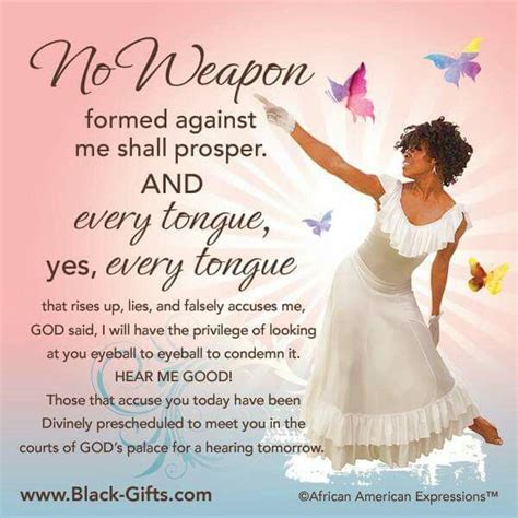 No Weapon Formed Against Me Shall Prosper Quote Isaiah 5417 No