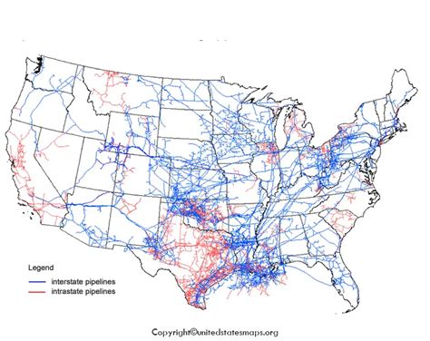 Us Pipeline Map Printable Pipeline Map Of Us