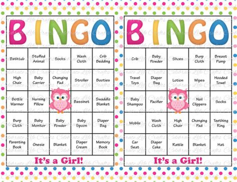 Bingo plus baby word scramble and many other free printable games to help you easily host shower that all your guests will enjoy. 30 Baby Shower Bingo Cards Printable Baby Girl Instant