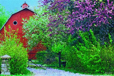 Springtime Red Barn Photograph By Anna Louise Fine Art America