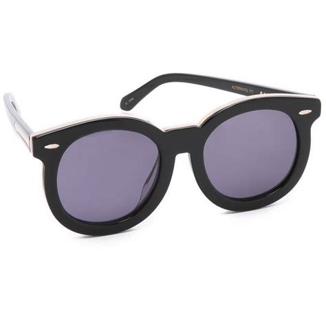 Karen Walker Special Fit Super Duper Thistle Sunglasses Round Lens