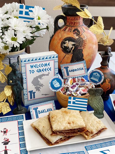 Printable Greek Party Mini Package Instant Digital Download Etsy Greek Party Theme Greek