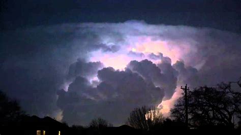 Cumulonimbus Lightning Cloud Lewisville Tx March 27 2014 Youtube