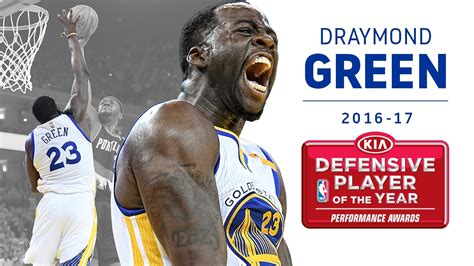 Draymond Green Named 2016 17 Kia Nba Defensive Player Of The Year