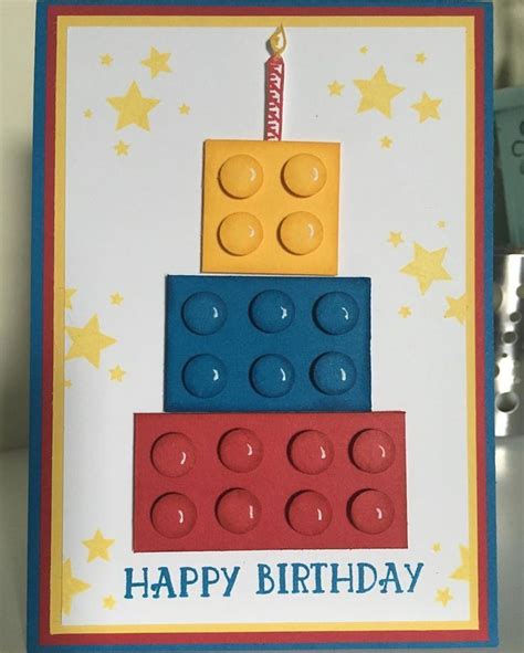 E birthday cards for kids has a variety pictures that connected to locate out the most recent e birthday cards for kids pictures in here are posted and uploaded by adina porter for your e birthday. Image result for stampin up lego card | Lego birthday cards