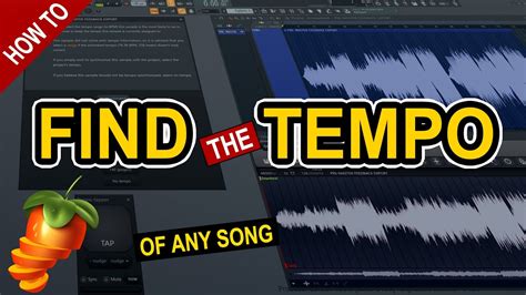 How To Find The Tempo Of Any Song Or Sample In Fl Studio Youtube