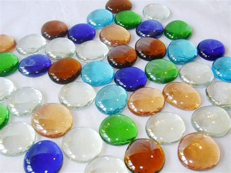 Buy Round Multi Coloured Decorative Glass Vase Pebbles Online